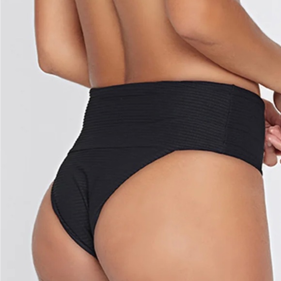 L*SPACE Eco Chic Repreve Jess Bikini Black XS - Picture 3 of 6